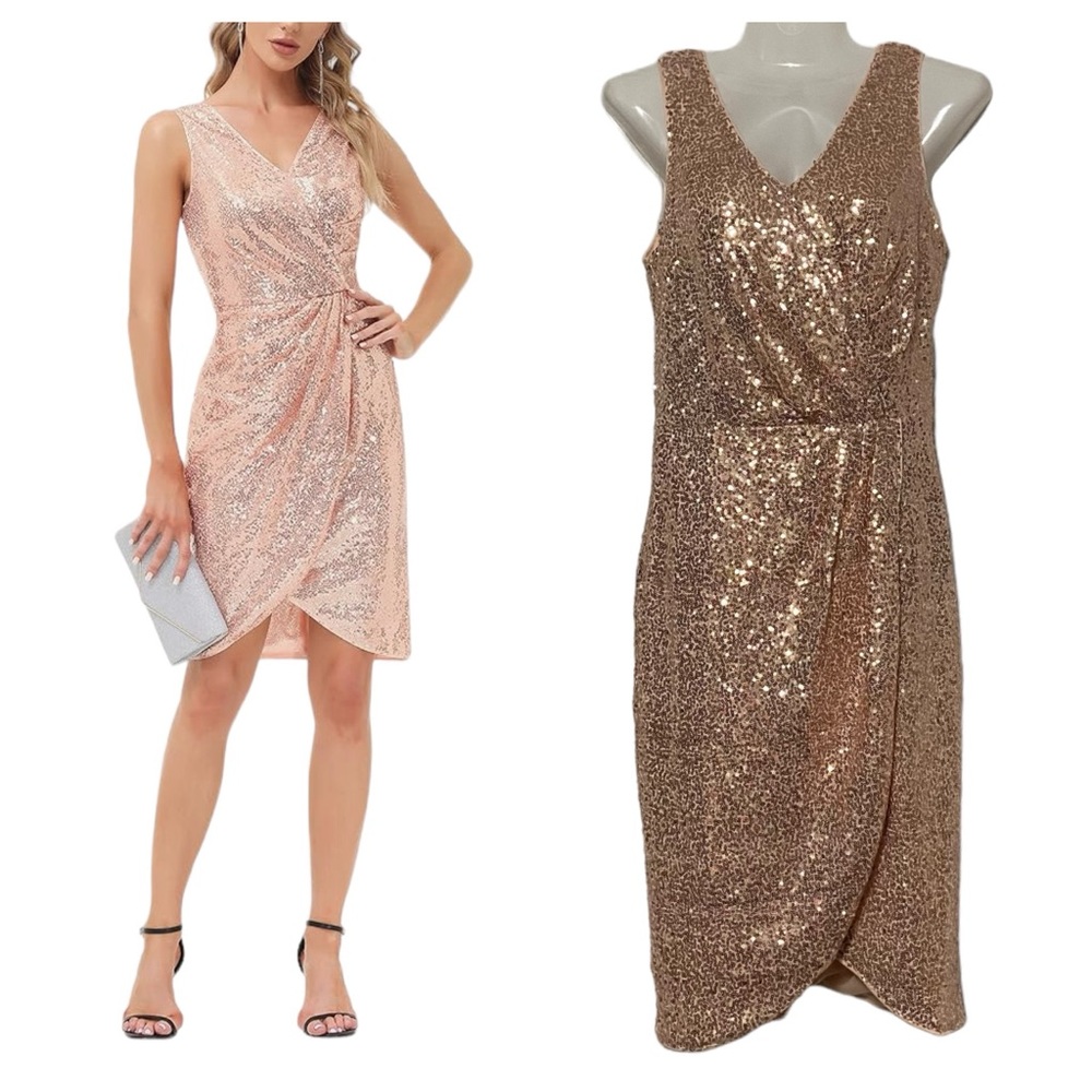 Grace Karin Sequin Sparkly Disco Glitter Party Dress